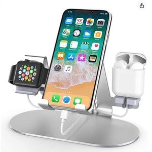 Brand New 3 in 1 Aluminum Charging Stand for iPad, iPhone, iWatch & AirPods!